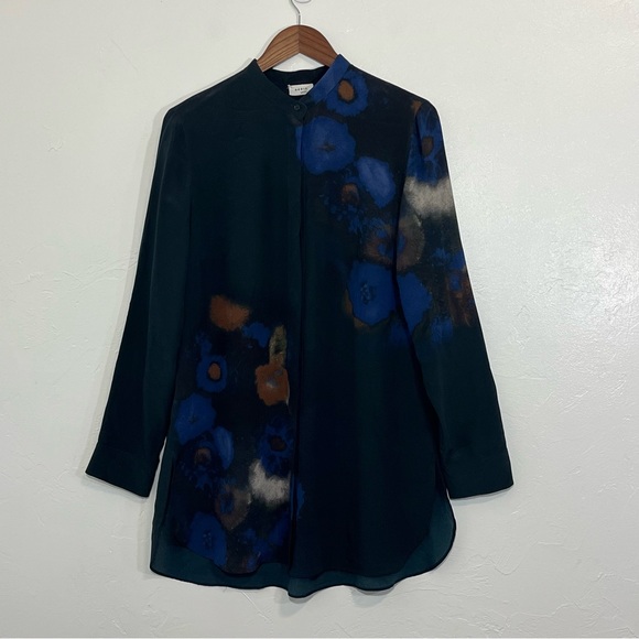 Akris Silk Tunic Top Size 12 - Picture 9 of 13